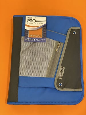 Mead 1.5" Pro Platinum Zipper Binder Assorted Colors