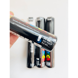 Uni-Posca Marker, Set of 4 markers assorted color PC-8K- (8 mm) - 03151438