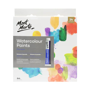 Mont Marte Watercolour Paints Premium 24pc x 8ml - 04530440