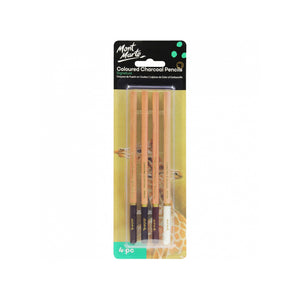 Mont Marte Coloured Charcoal Pencils 4pc - 04530554