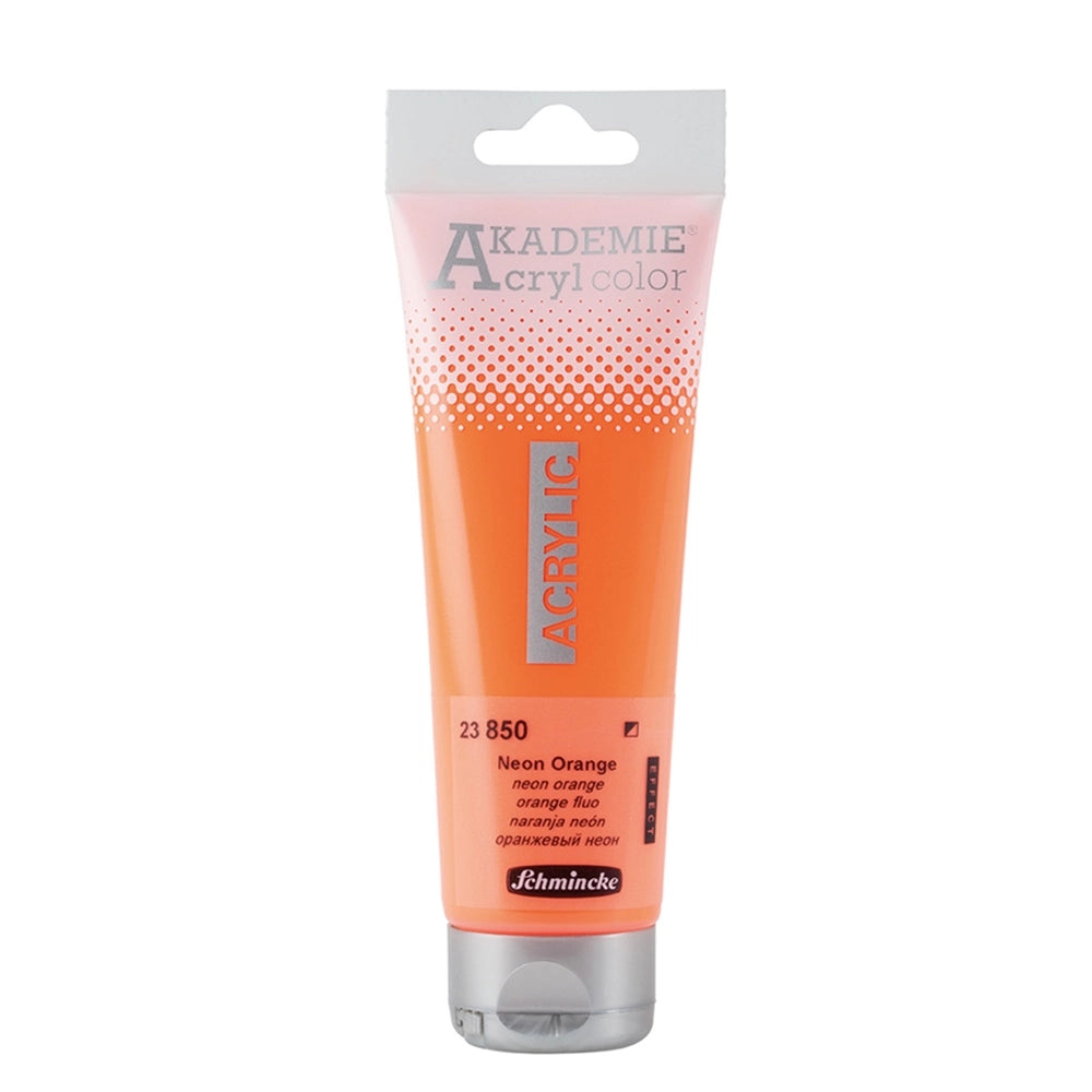Schmincke Akademie Acrylic Color -120ml - Neon Orange-(23850) - 05640078